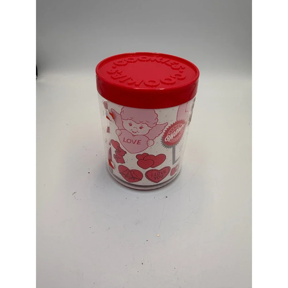 Vintage 1990 Wilton I Love You Cookie Cutters Set of 10 Valentine Heart Red